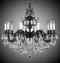 American Brass & Crystal CH9578-A-10W-PI - 10 Light Rosetta Chandelier