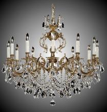 American Brass & Crystal CH9579-A-01G-ST - 12 Light Rosetta Chandelier