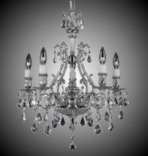 American Brass & Crystal CH9630-A-16G-PI - 5 Light Chateau Chandelier