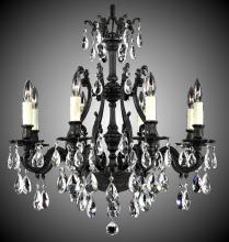 American Brass & Crystal CH9632-A-16G-PI - 8 Light Chateau Chandelier