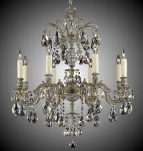 American Brass & Crystal CH9714-A-08G-PI - 8 Light Marlena Chandelier