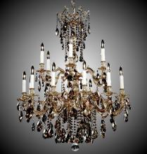 American Brass & Crystal CH9824-O-07G-ST - 12+6 Light Bellagio Chandelier