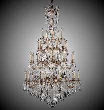 American Brass & Crystal CH9827-A-07G-PI - 35 Light Bellagio Chandelier