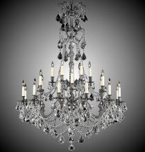 American Brass & Crystal CH9866-O-21S-ST - 6+18 Light Sterling Chandelier