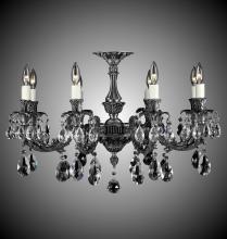 American Brass & Crystal FM2017-A-01G-ST - 8 Light Finisterra Flush Mount