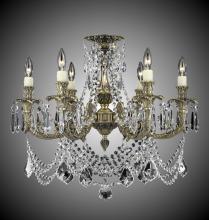 American Brass & Crystal FM2066-ALN-08G-ST - 6 Light Finisterra with draping Flush Mount