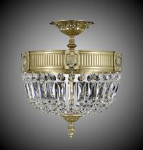 American Brass & Crystal FM2151-P-04G - 3 Light Finisterra Semi Flush