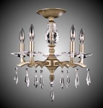 American Brass & Crystal FM5522-G-35S-ST - 5 Light Kaya Flush Mount