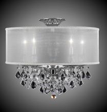 American Brass & Crystal FM6511-OTK-04G-ST-GL - 5 Light Llydia Semi Flush