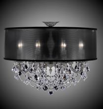 American Brass & Crystal FM6541-A-05S-PI-HL - 8 Light Llydia Semi Flush