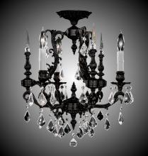 American Brass & Crystal FM7010-B-10W-ST - 3 Light Parisian Flush Mount