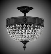 American Brass & Crystal FM8001-P-08G - 3 Light Valencia Flush Mount