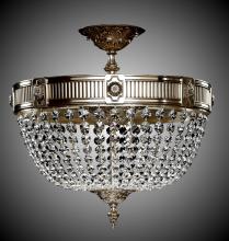 American Brass & Crystal FM8002-P-03G - 8 Light Valencia Flush Mount