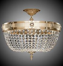 American Brass & Crystal FM8003-P-21S - 9 Light Valencia Flush Mount