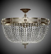 American Brass & Crystal FM8004-P-03G - 12 Light Valencia Flush Mount