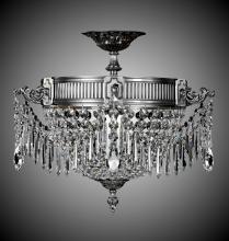 American Brass & Crystal FM8011-P-02G - 3 Light Valencia Flush Mount