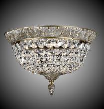 American Brass & Crystal FM8612-P-13S - 12"W L.E.D Corinthian Flush Mount