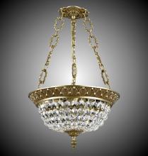 American Brass & Crystal PD8212-P-02G - 12"W 3 Light Corinthian Pendant