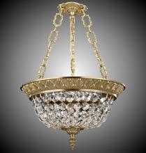 American Brass & Crystal PD8215-P-04G - 15"W 3 Light Corinthian Pendant