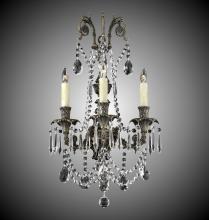 American Brass & Crystal WS2083-ALN-05S-07G-PI - 3 Light Finisterra with draping Empire Wall Sconce