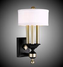 American Brass & Crystal WS5401-37G-ST-PG - 4 Light Kensington Extened Wall Sconce with Shade