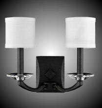 American Brass & Crystal WS5482-32G-36G-ST-HL - 2 Light Kensington Wall Sconce with Shades