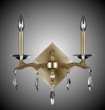 American Brass & Crystal WS5512-G-32G-ST - 2 Light Kaya Wall Sconce