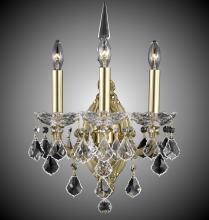 American Brass & Crystal WS9393-A-04G-ST - 3 Light Venetian Wall Sconce