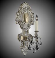 American Brass & Crystal WS9426-ALN-10W-PI - 1 Light Fleur-De-Lis Large Wall Sconce