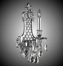 American Brass & Crystal WS9451-ALN-10G-ST - 1 Light Lattice Small Wall Sconce