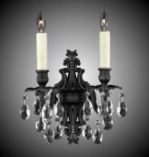 American Brass & Crystal WS9482-ALN-01G-PI - 2 Light Filigree Wall Sconce