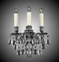 American Brass & Crystal WS9483-ALN-10W-PI - 3 Light Filigree Wall Sconce