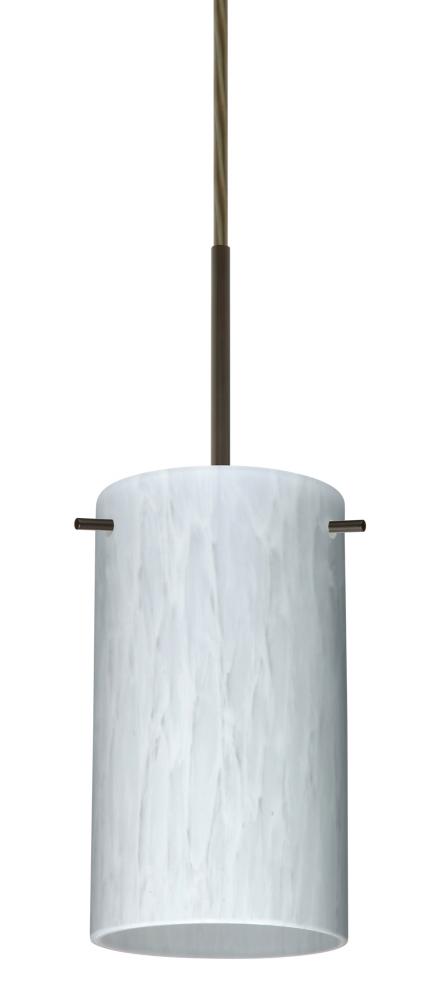 Besa Stilo 7 Pendant Bronze Carrera 1x50W Candelabra