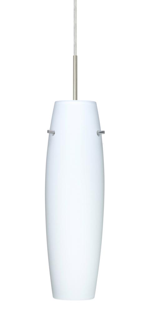 Besa Suzi 14 Pendant Opal Matte Satin Nickel 1x9W LED