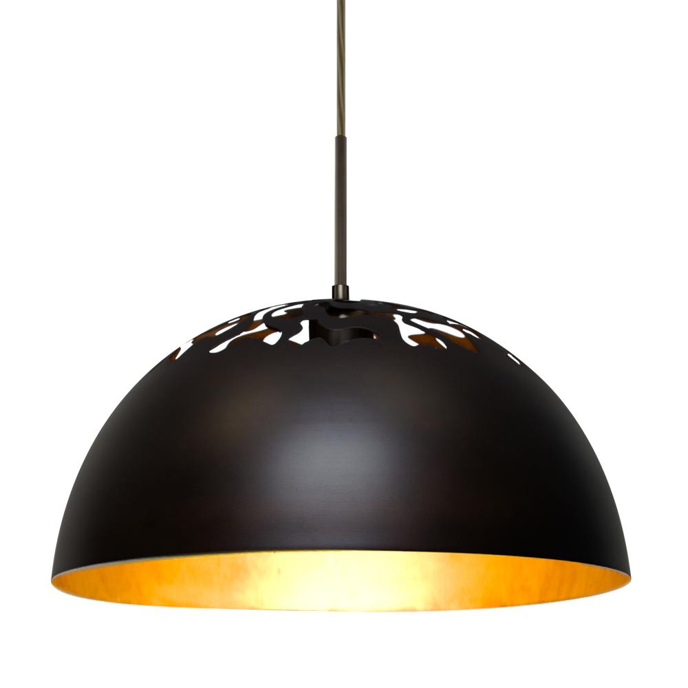 Besa Gordy Pendant, Bronze Finish, 1x60W Medium Base, 15Ft. Cord