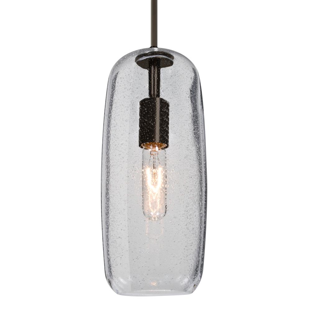 Besa, Pinot 13 Cord Pendant, Clear Bubble, Bronze FInish 1x60W Incandescent, 15Ft. Co