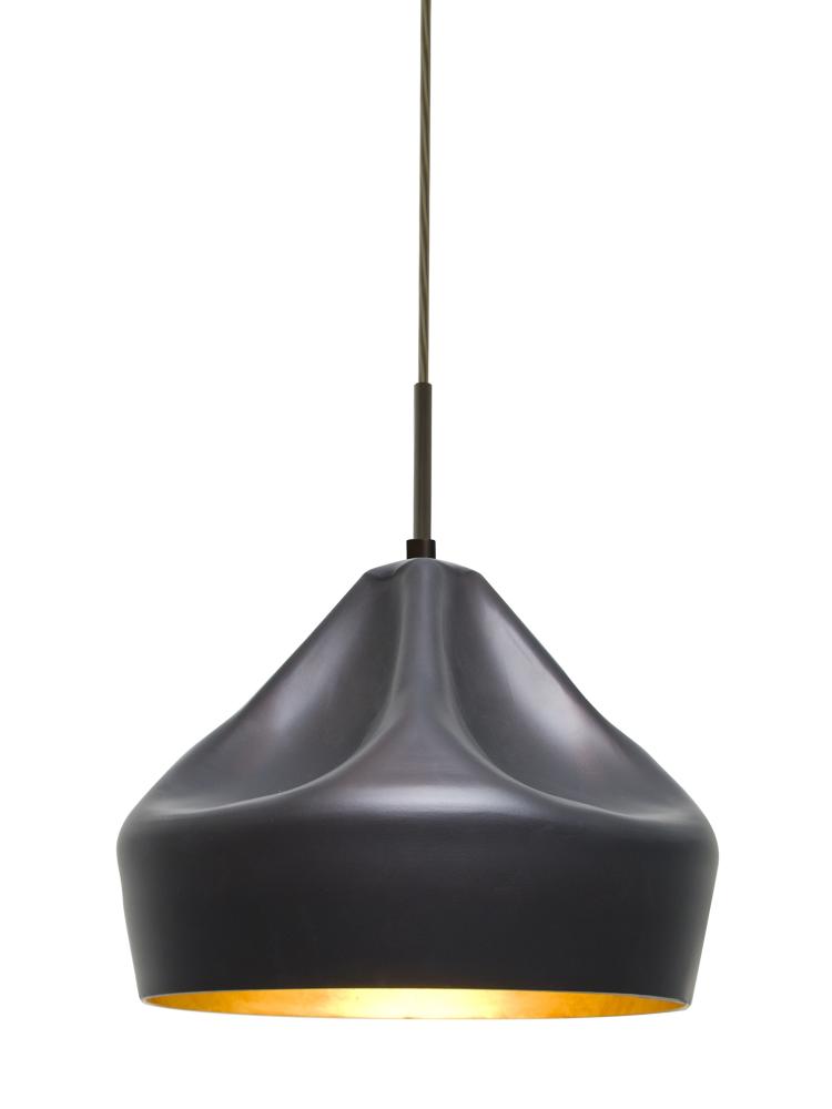 Besa Lotus Pendant, Bronze Finish, 1x60W Medium Base