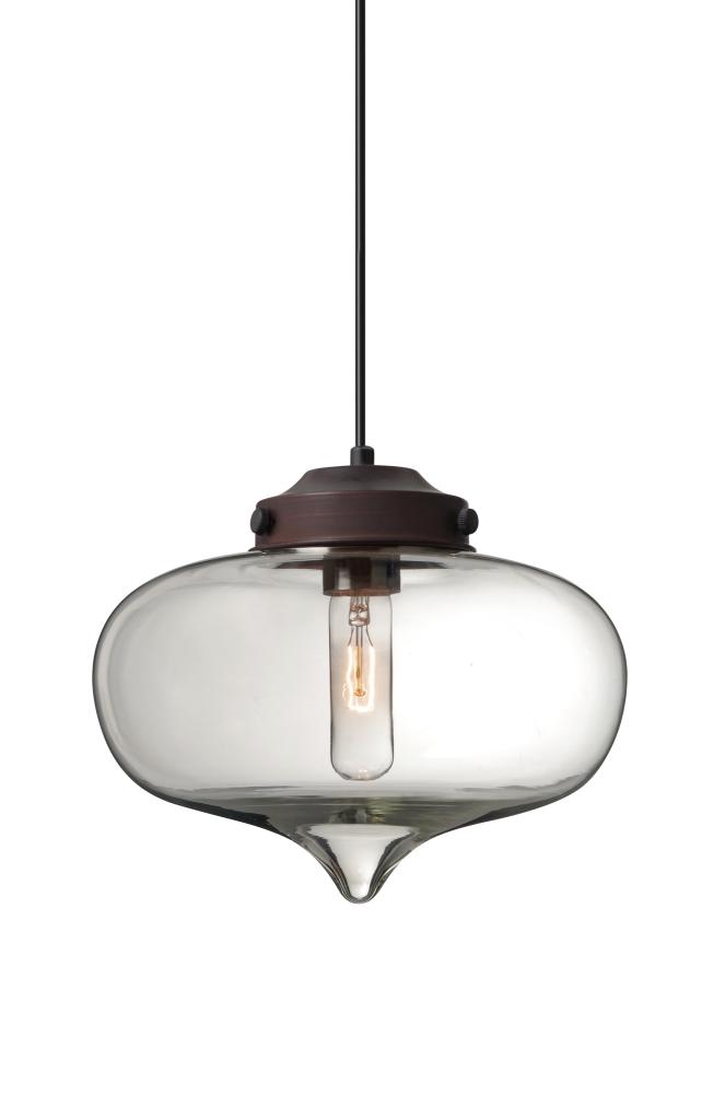 Besa Mira Pendant Bronze Clear 1x60W T10