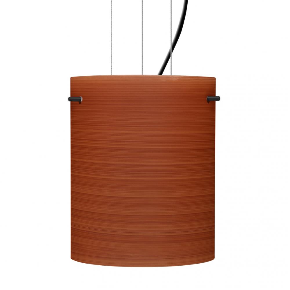 Besa Pendant Tamburo 8 Black Cherry 1x100W MAX E26 Base