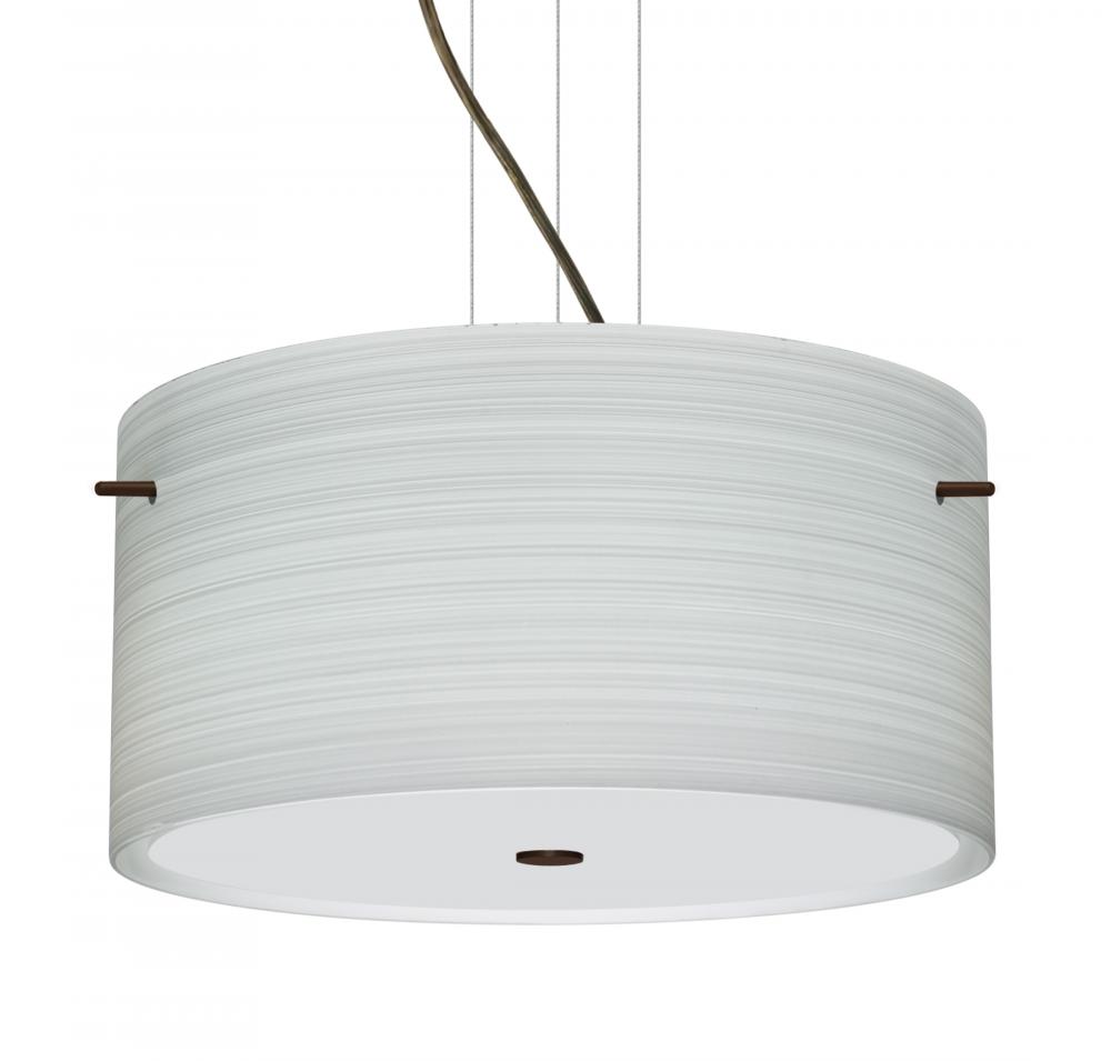 Besa Tamburo 16 Pendant Chalk Bronze 3x11W LED