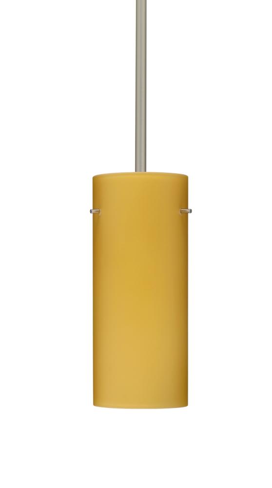 Besa Stilo 10 Stem Pendant Satin Nickel Vanilla Matte 1x100W Medium Base