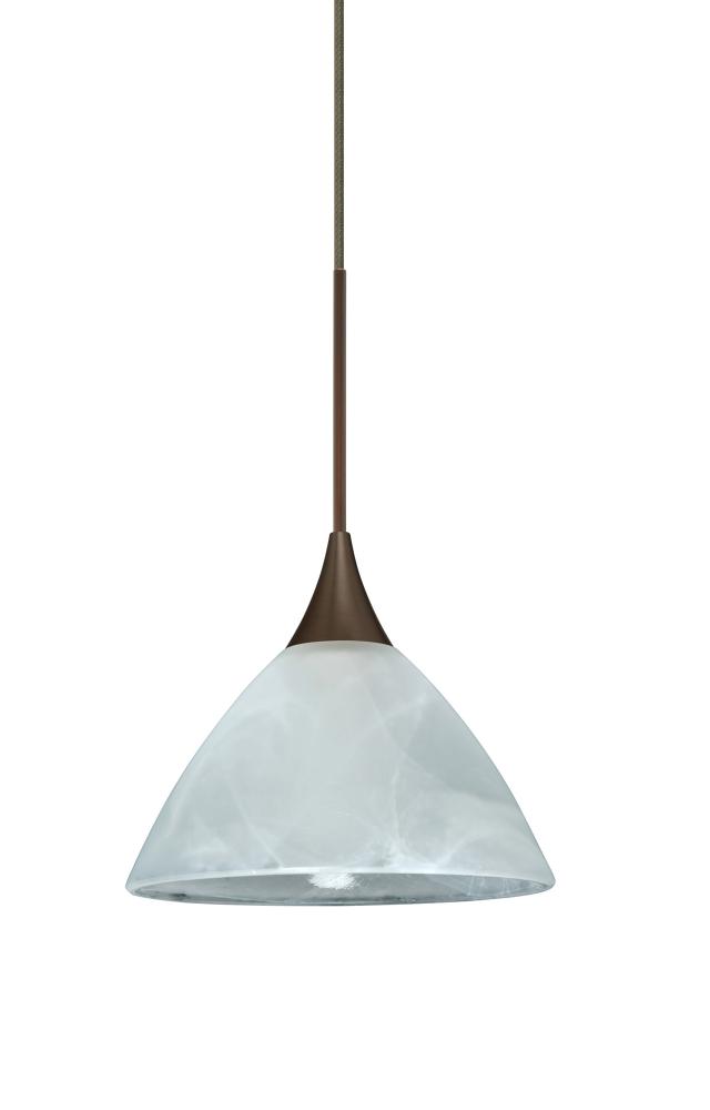 Besa Pendant Domi Bronze Marble 1x6W LED