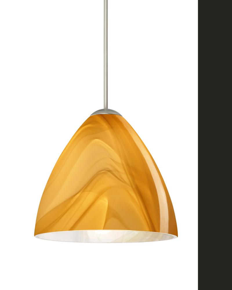 Besa Pendant Mia Satin Nickel Honey 1x50W Halogen