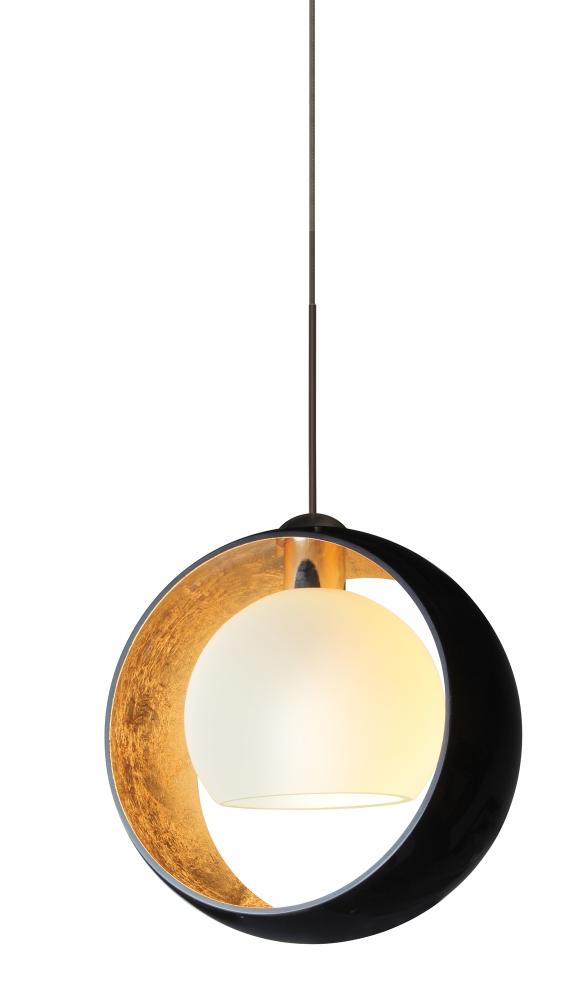 Besa Pendant Pogo Bronze Black/Inner Gold 1x5W LED