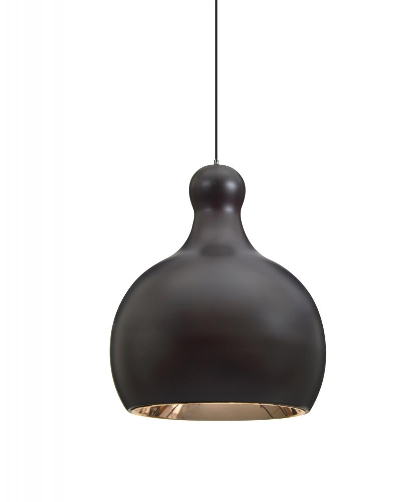 Besa, Felix Cord Pendant, Bronze Finish, 1x9W LED