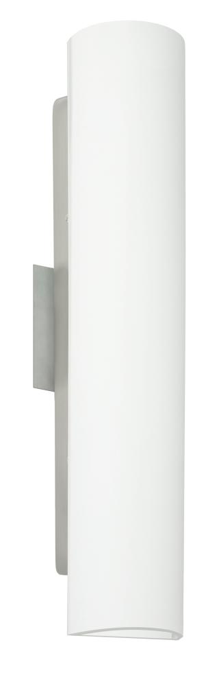 Besa Wall Darci 21 Satin Nickel Opal Matte 2x5W LED