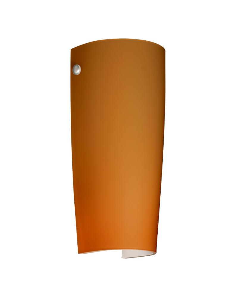 Besa Wall Tomas Polished Nickel Amber Matte 1x75W Medium Base