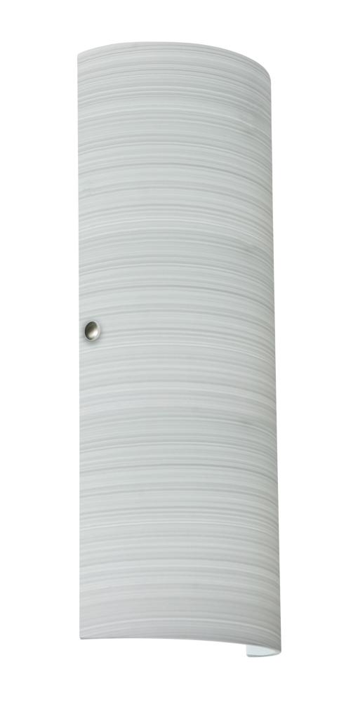 Besa Torre 18 LED Wall Chalk Polished Nickel 2x8W LED