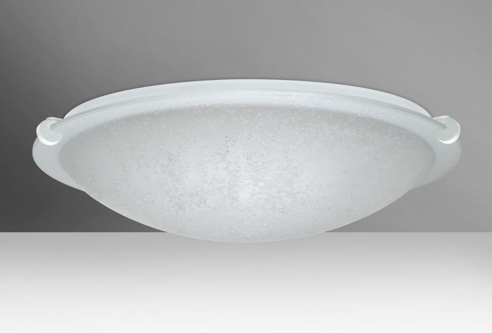 Besa Ceiling Trio 20 White Stucco 3x11W LED