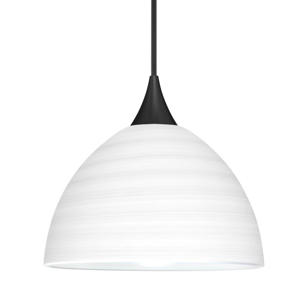 Besa Pendant Brella, Black Finish, Chalk 1x50W MAX GY6.35 Base